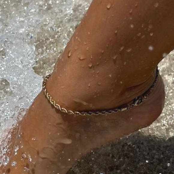 Ellie Vail Rope Chain Anklet - Picture 4 of 5